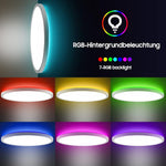 HASTHIP® Lámpara de Techo LED con Control Remoto 24W 3200lm 12 Pulgadas