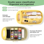 HASTHIP® Portable Sewing Kit Box, Complete Needle and Thread Set for Home, Travel and DIY, Includes 16 Multi-Color Threads, Scissors, Thimble, Threader, Tape Measure, Buttons, Clips