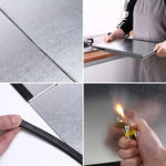 HASTHIP® Kitchen Oil Splash Guard Reuseable Oil Splash Guard One-Piece Dual Stove Oil Splash Guard Aluminum Foil Oil Splash Guard for Twin Stove Oil Splash Proof Screen Board, 76x29.5x30cm