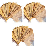 HASTHIP® 48PCS Textured Scrapbook Paper 10x14cm Scrapbooking Materials Assorted for Journaling Card Making DIY Crafts for Craft Lovers Brown
