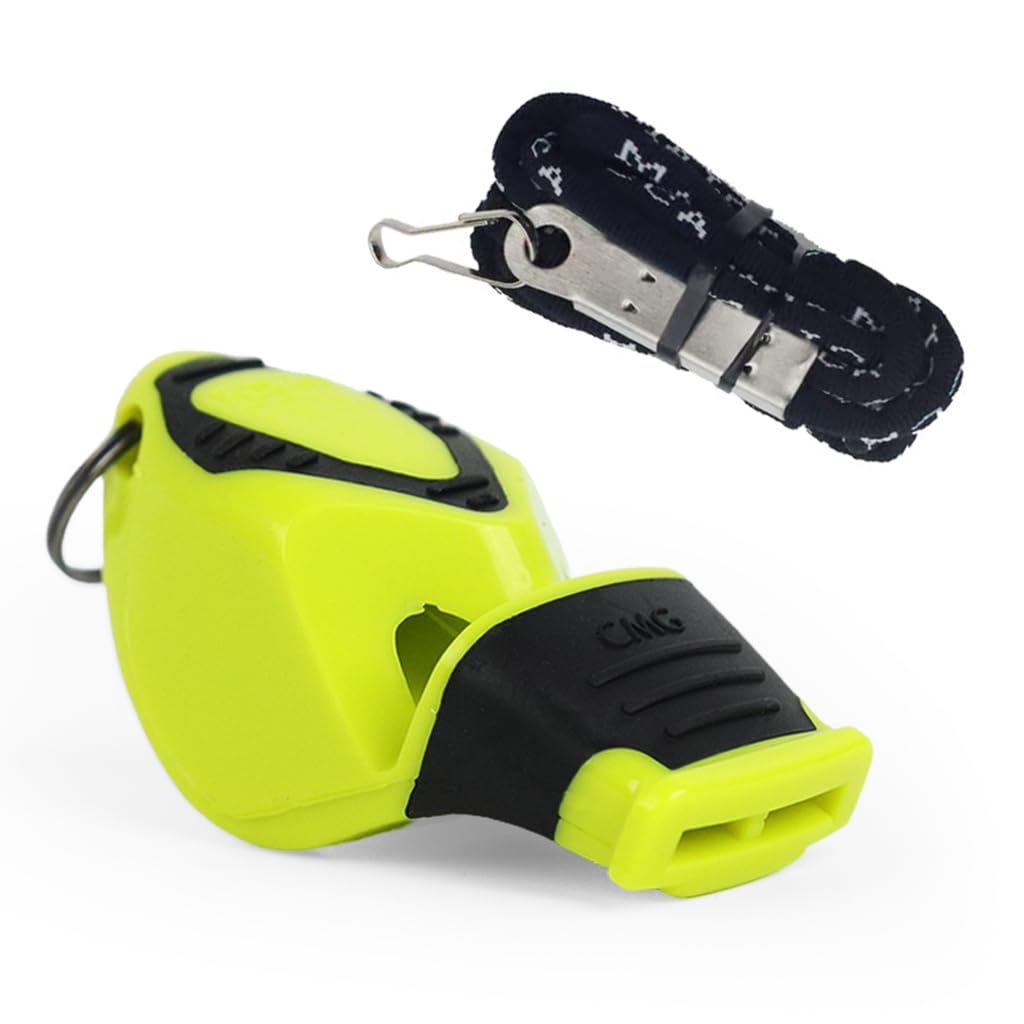 HASTHIP® ELEPHANTBOAT Silbato para Entrenador Deportivo, Silbato con cordón, Tono Alto, para fútbol, Boxeo, Gimnasio y competiciones Deportivas (Verde)