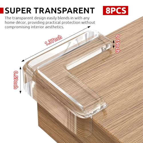 HASTHIP® Banda de borde 6,6 pies y 8 protectores esquina autoadhesivos