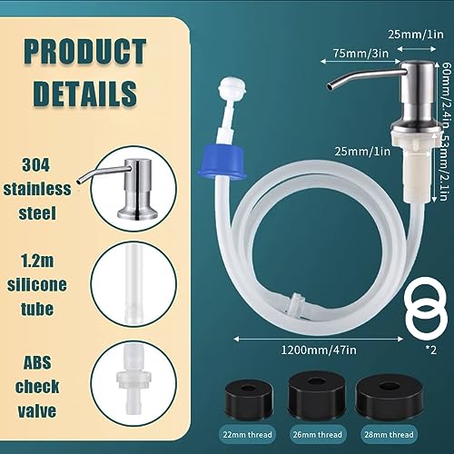 HASTHIP® Soap Dispenser for Kitchen Sink With 47 Inches Tub