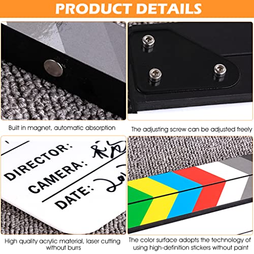 HASTHIP® Movie Clap Board Stage Prop Acrylic Studio C