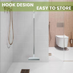 HASTHIP Magic Broom Sweeper for Floor Cleaning with 51.14 in Handle & 180° Swivel Head | Silicone Blade for Bathroom and Kitchen