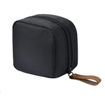 HASTHIP® Bolsa de Maquillaje Pequeña Impermeable,Mini Neceser de Viaje Transparente,Organizador Cosméticos con Cremallera y Correa Mano Bolsa Nylon para Mujer 3.9''x3.9''
