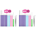 HASTHIP Quilling Tools Kit with 24PCS Slotted Needle Pens and Curling Board for Paper Crafts