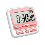 HASTHIP Digital Kitchen Timer for Cooking and Study with 24 Hour Clock | Mute or Loud Alarm