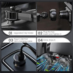 HASTHIP® ual-Head Car Fan with 3-Speed Settings 360° Rotation USB Fan