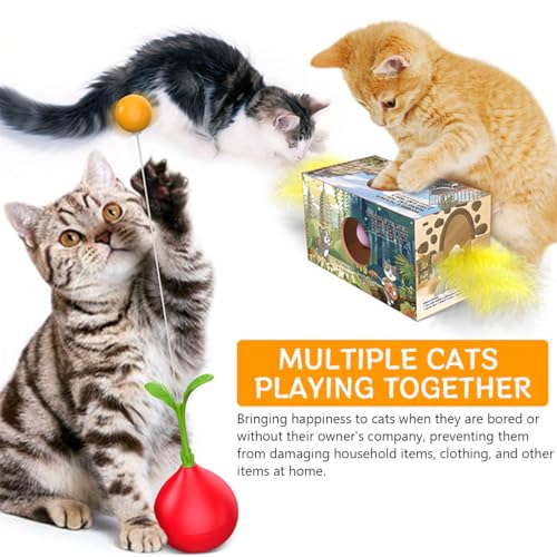 HASTHIP® Cat Toy, Fun Tumbler Feather Toy