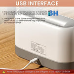 HASTHIP® BrandName 200mL Essential Oil Diffuser with Flame Light, Quiet Ultrasonic Aromatherapy Humidifier, Auto Shut-Off, Electric Mist Maker for Bedroom, Home, Office