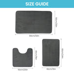 HASTHIP Bathroom Floor Mats Set for Toilet and Bathtub with Memory Foam Comfort | 9PCS Quick-Dry Anti-Slip Design