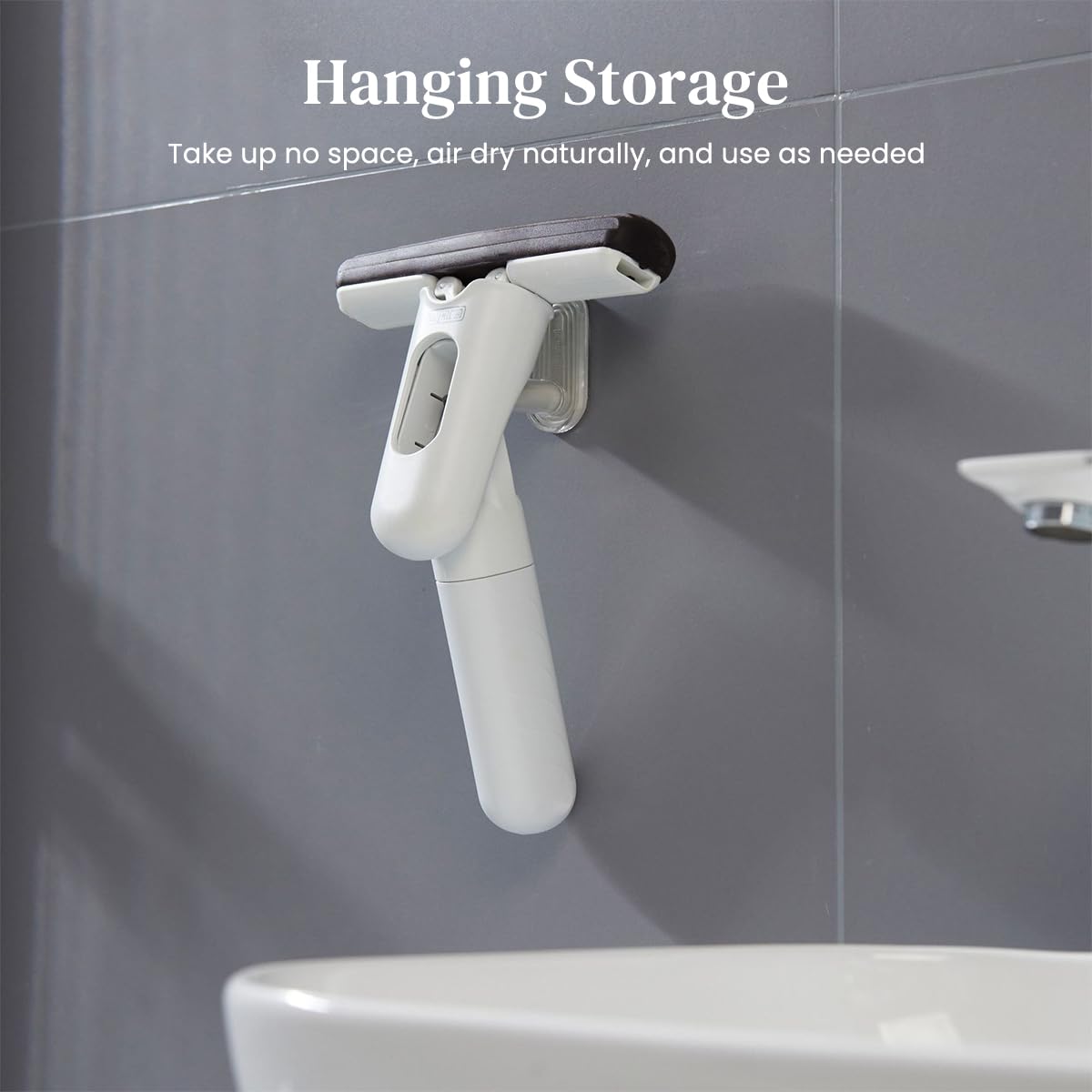 HASTHIP Spray Mop for Kitchen and Bathroom Cleaning with Built In Sprayer Handle | Lightweight One Handed PU Sponge Design