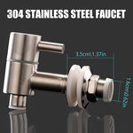 HASTHIP Replacement Spigot Faucet Tap for Beverage Dispenser featuring 16mm Size | 304 Stainless Steel Lever Pour Spout