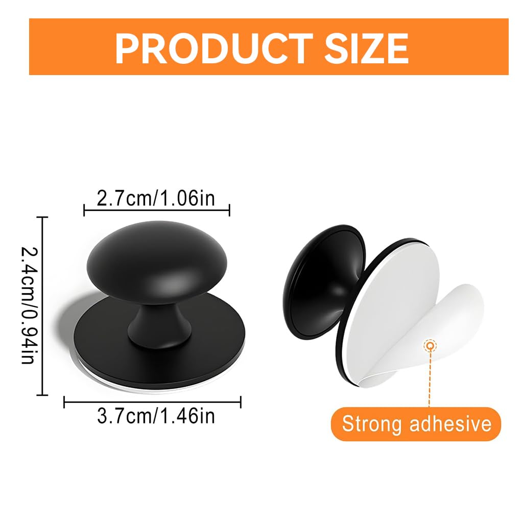 HASTHIP 4-Pack Self-Adhesive Handle Knobs