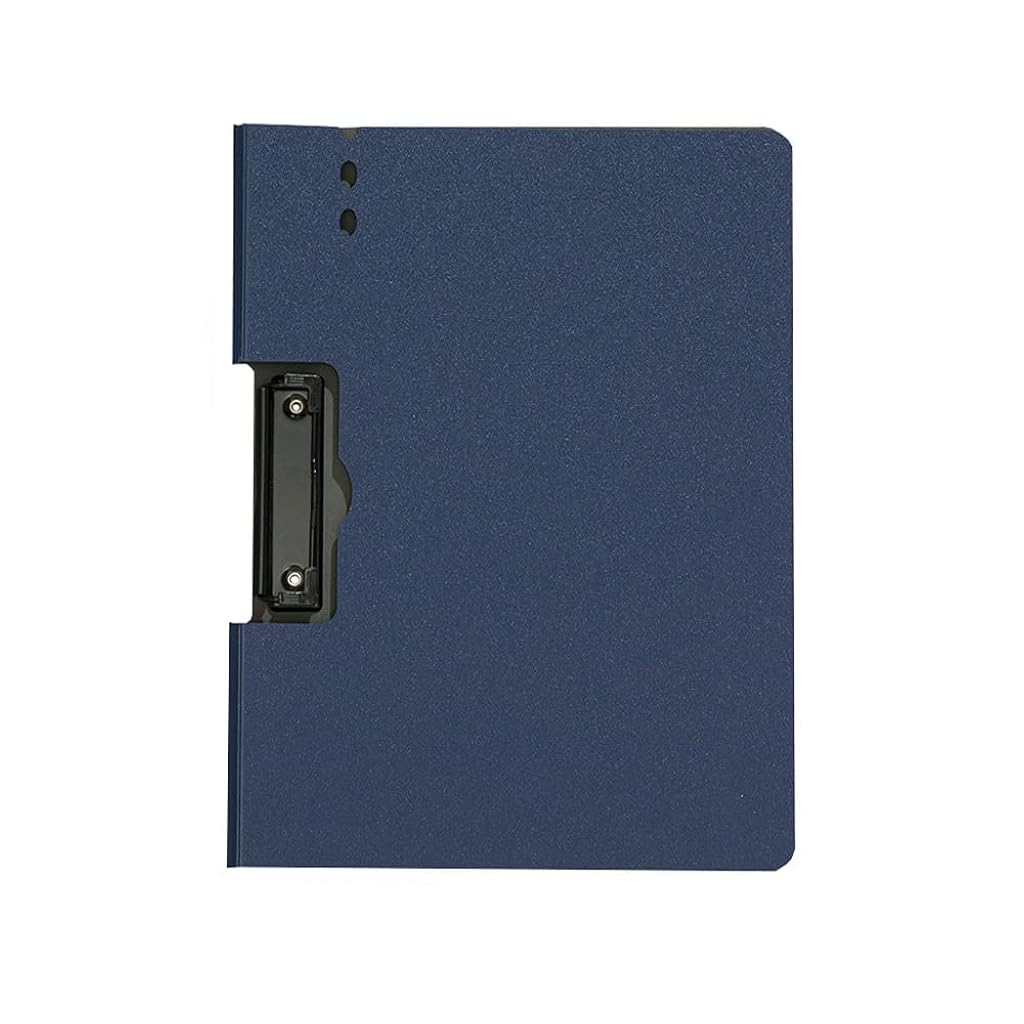 HASTHIP® A4 Clipboard Folder with Cover, Writing Pad Organizer, Clip Board File Document Holder, Side-Opening Storage Portfolio with Low Profile Clip, Office School Business Supplies