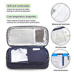 HASTHIP® InsuPocket Insulin Cooler Travel Case with 2 Reusable Ice Packs, Medical Cooler Bag for Diabetic Medication, TSA Approved Refrigerated Organizer, Portable Insulated Zipper Storage Box for