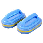 HASTHIP® 2-Piece Cleaning Brush for Bathroom Kitchen Bathtub Toilet Cleaner with Ergonomic Handle-Blue