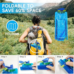 HASTHIP® 700ml Soft Water Pouches, Portable Leak-Proof Bottles with Quick Release Buckles, Reusable Hydration Packs for Running, Hiking, Sports & Gym, 3 Pack