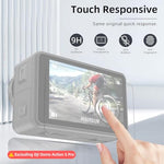 HASTHIP® 5PCS Screen Protectors Set for DJI Osmo Action 5 Pro, HD Screen Protectors with Silicone Lens Cover, HD Anti-glare Tempered Glass Screen Protectors for Front Screen, Back Screen, Camera Lens