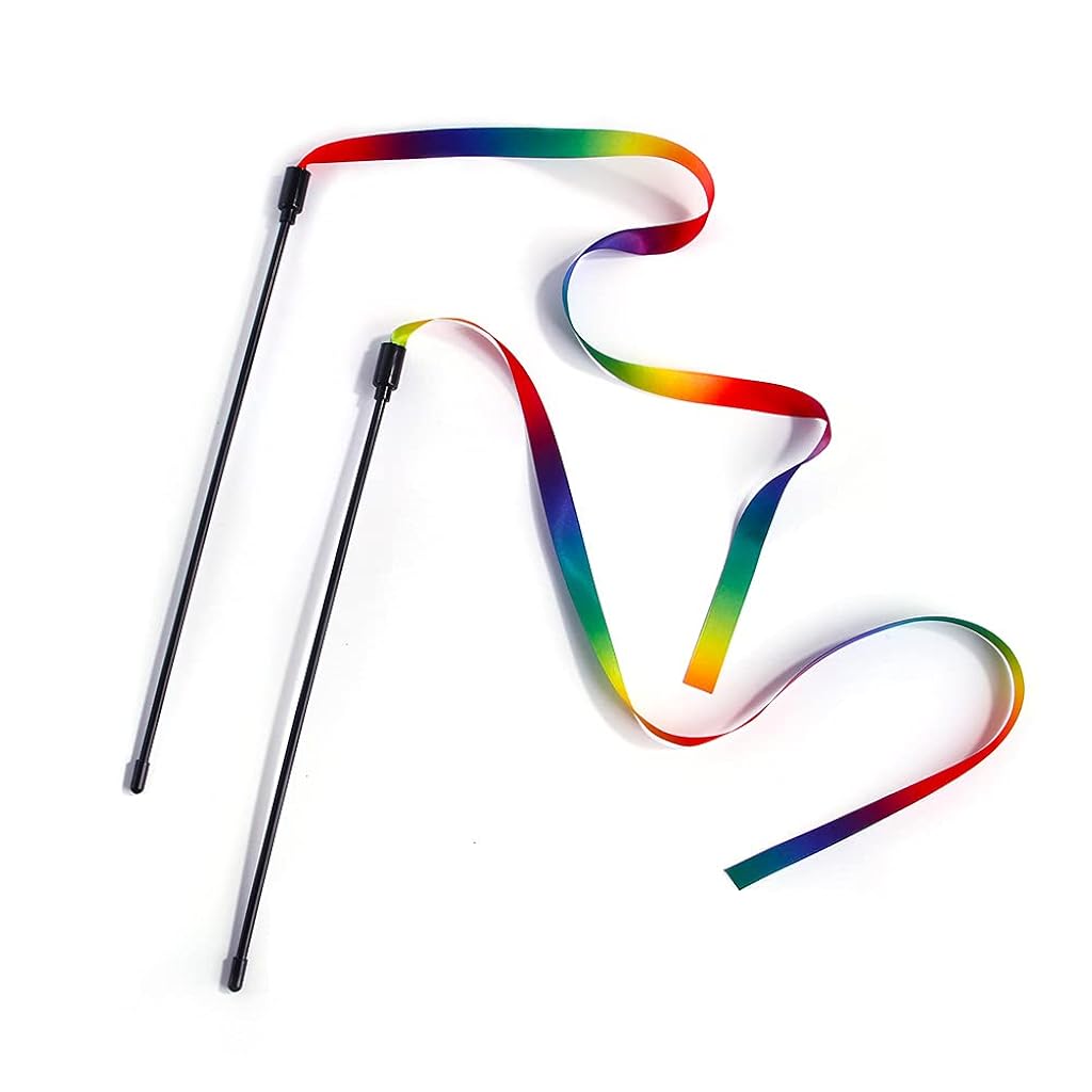 HASTHIP® Cat Rainbow Wand Toys