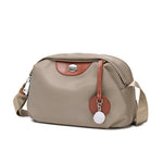 HASTHIP® Bolso Bandolera para Mujer de Nylon Impermeable, Bolso de Hombro Casual con Doble Compartimento, Bandolera Versátil para Viaje, Trabajo y Uso Diario