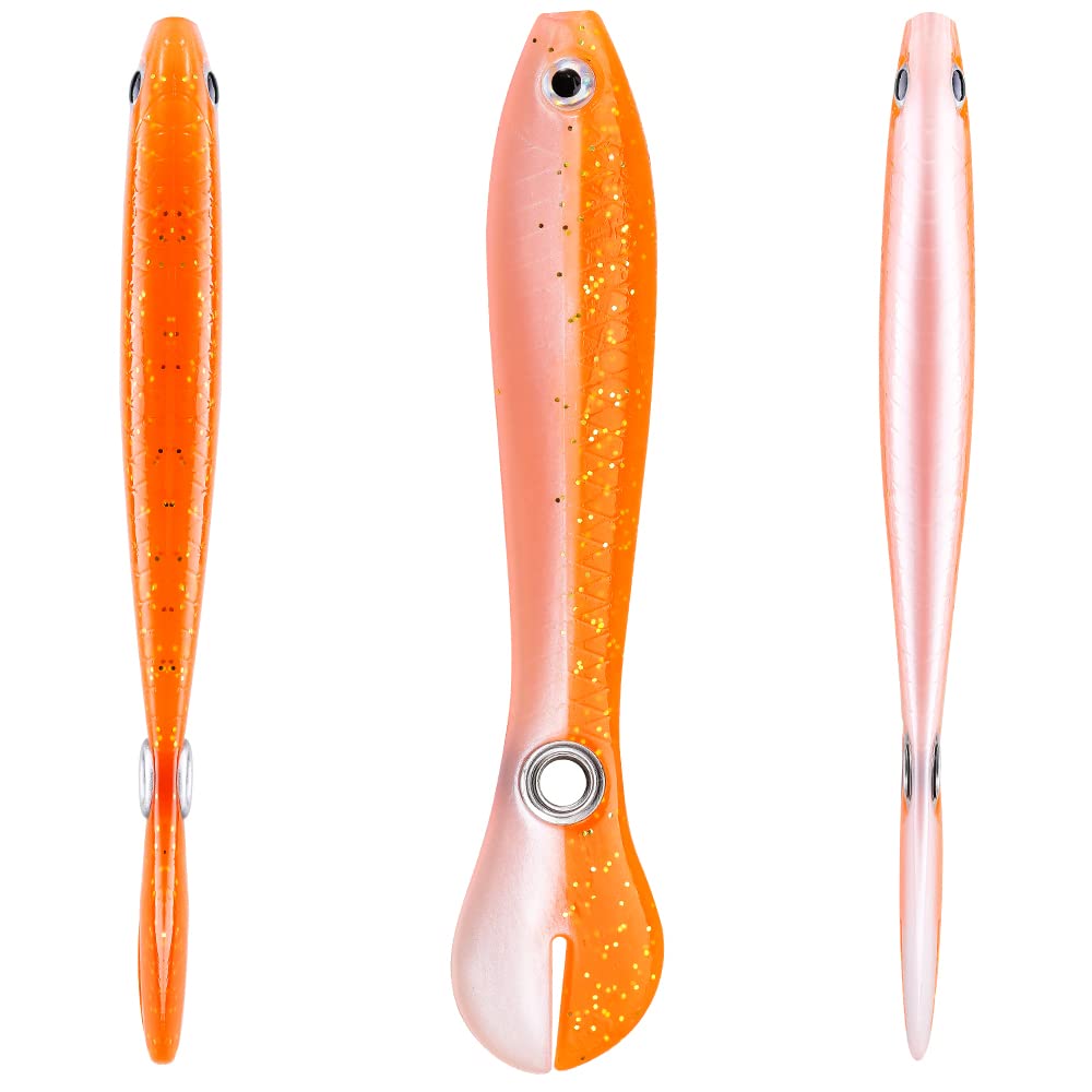 HASTHIP Fishing Lures Kit for Freshwater and Saltwater with 5 10cm Soft Loach Baits | Realistic PVC Design