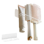 HASTHIP Hair Brush Holder for Bathroom with Clear Acrylic Space-Saving Design | Easy to Clean