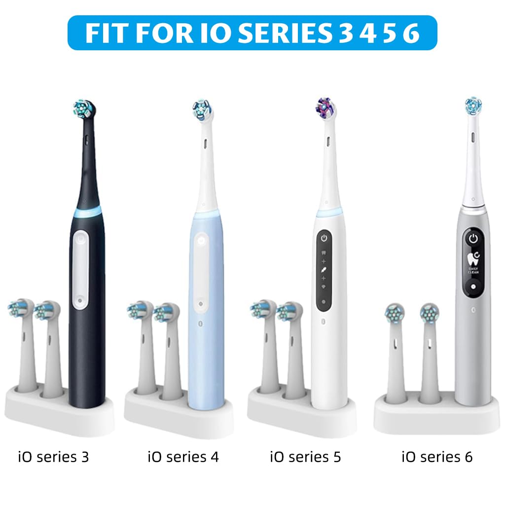 HASTHIP Electric Toothbrush Holder Stand for Bathroom Countertop with 2 Head Slots | Freestanding Organizer