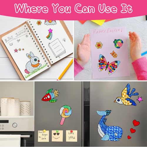 HASTHIP® 48 Sheets Foil Art Kit for Kids