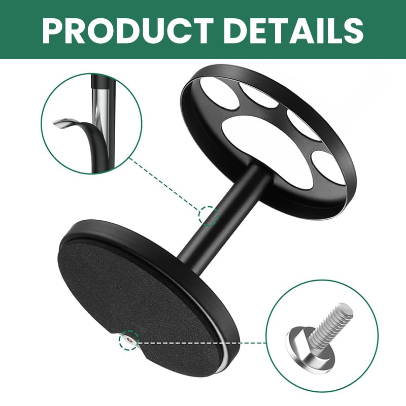 HASTHIP Toothbrush Holder Stand for Bathroom with Iron Cup Rack for 4 Toothbrushes | Modern Open-Frame Design