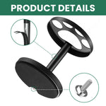 HASTHIP Toothbrush Holder Stand for Bathroom with Iron Cup Rack for 4 Toothbrushes | Modern Open-Frame Design