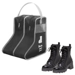 HASTHIP Portable Boots Storage Bag for Travel and Closet with Zip Closure and Clear Window | Black Medium 1 Pack