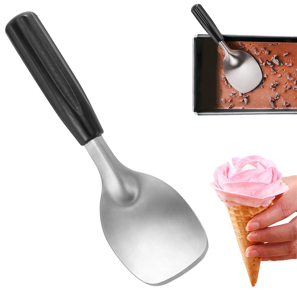 HASTHIP Espresso Frothing Spade for Ice Cream and Desserts with 9.9 in Length | Stainless Steel 18/8 and Bakelite Handle
