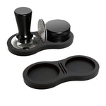 HASTHIP® Coffee Tamper Storage Stand 2 in 1 Silicone Base for 51-58mm Tamper & Distribution Tool, Silicone Organizer Dock Organizer, Espresso Coffee Machine Tools