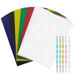 HASTHIP Carbon Papers for DIY Crafting with 5 Dual End Diamond Pens | 60 A4 Sheets