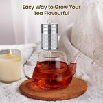 HASTHIP® Large Tea Infuser 304 Stainless Steel, 2.75 Inches Fine Mesh Strainer, Lid and Chain, Brew Loose & Herbal Tea, Fits Mugs, Cups, Teapots, Durable, Easy to Clean, Indian Consumers