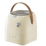 HASTHIP Desk Waste Bin for Office and Dorm featuring Lid and Handle 2L ABS PET | Easy Cleaning