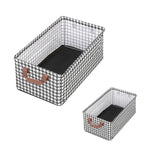 HASTHIP® 2 Pcs Clothes Storage Boxes with Lids, Large Foldable Fabric Storage Bins, Stackable Wardrobe Organizer Containers for Clothes, Bedding, Blankets, Closet, Bedroom, Home Organization