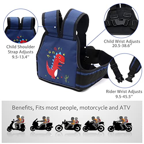 HASTHIP® Kids Safety Belt for Two Wheeler with Reflective Strips