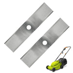 HASTHIP Metal Lawn Mower Saw Blades 12 inch for Efficient Grass Cutting | Stainless Steel Replacement Set of 2