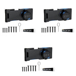 HASTHIP Cabinet Password Lock for Small Doors and Cabinets featuring 3 Digit Combination | Black Zinc Alloy 3 PCS Set