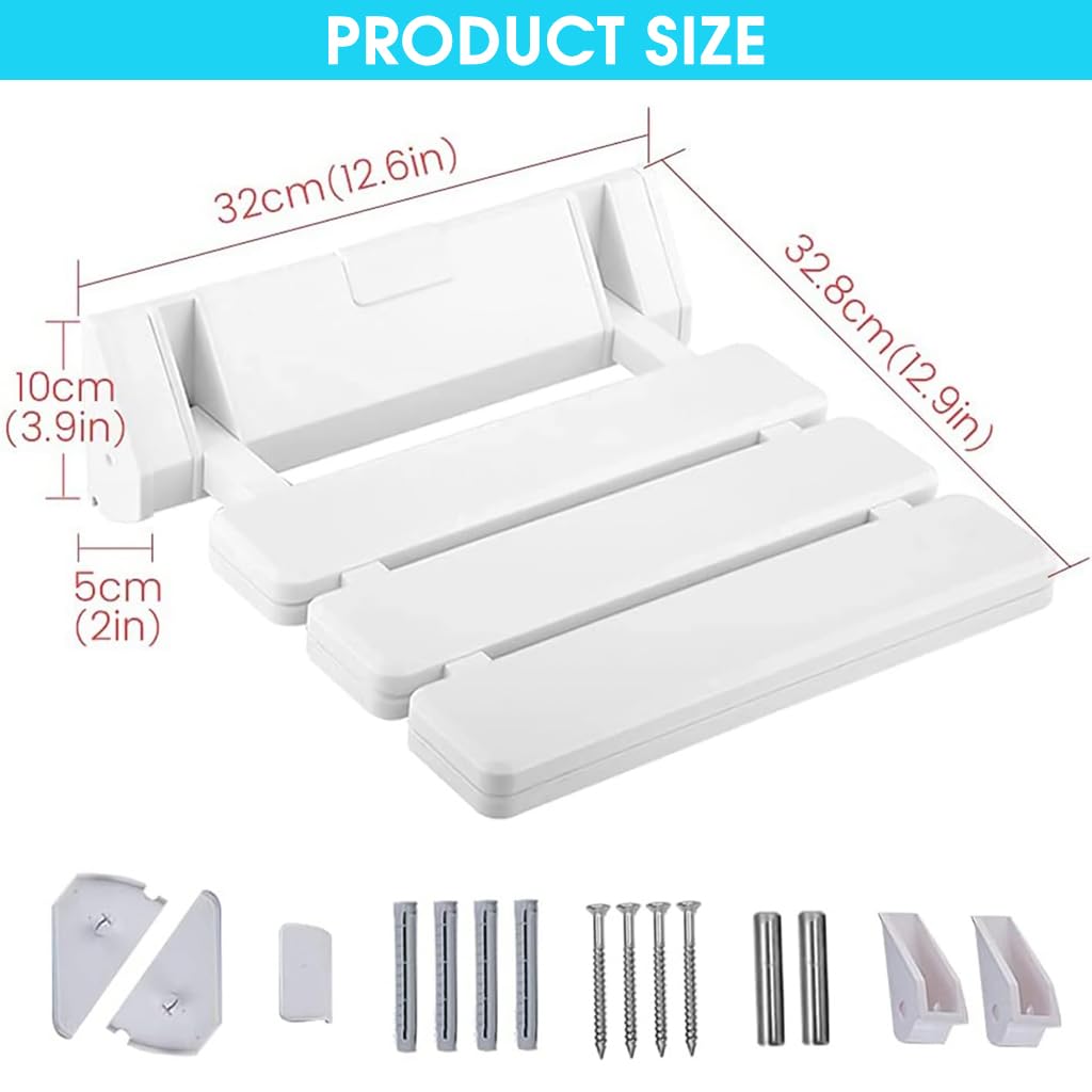 HASTHIP® Folding Shower Seat Wall Mounted