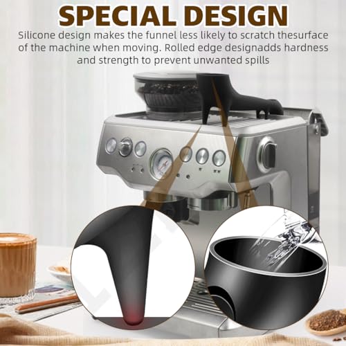 HASTHIP® Water Guiding Pipe for Espresso Coffee Machine, Food Grade Silicone Water Channel Anti-Spill Tube, Anti-Slip Line Compatible with Breville, Barista Kitchen Coffee Accessories