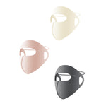 HASTHIP® Pasamontañas 3 Piezas Hombre Mujer, Máscara Facial Completa UPF 50+ Transpirable de Seda Helada, Protección Solar y Viento para Moto, Ciclismo, Conducción, Camping y Verano