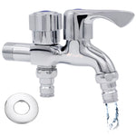 HASTHIP Washing Machine Tap for Bathroom and Kitchen featuring Two Way Design | Chrome-Plated Brass Fixture