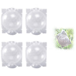 HASTHIP Plant Rooting Ball Set for Air Layering with Secure Locks 4pcs 8cm PP Plastic | Transparent Reusable Propagation Pods for Indoor and Outdoor Plants