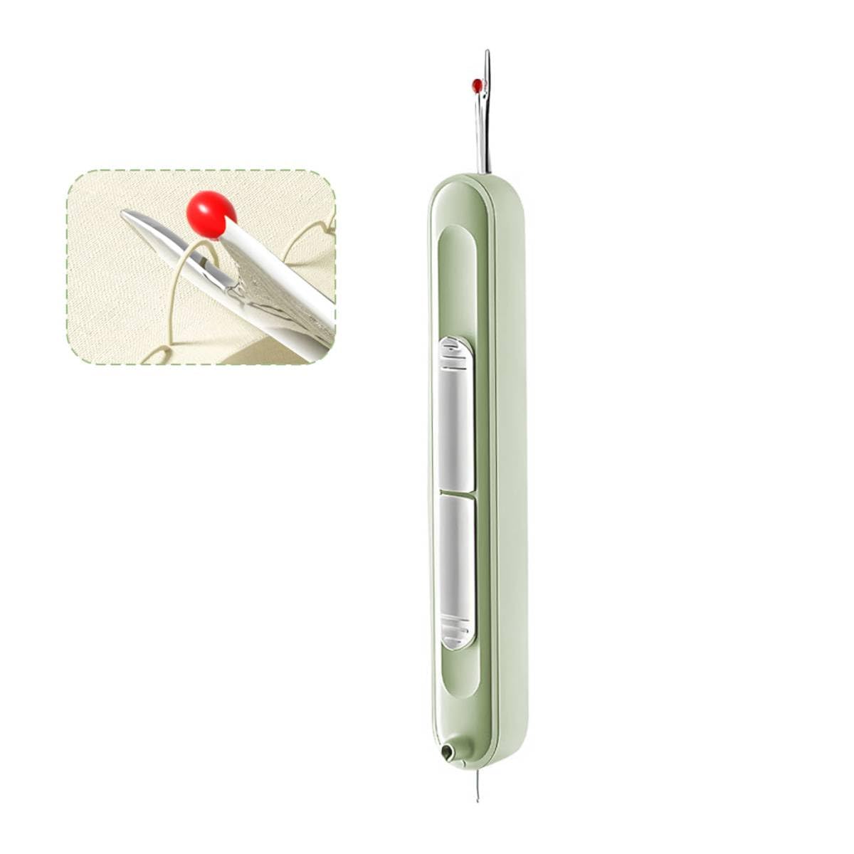 HASTHIP Needle Threader for Hand Sewing with Seam Ripper featuring Dual Head Design | Green