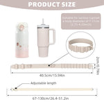 HASTHIP Water Bottle Carrier for Hiking and Camping with Adjustable Silicone Strap | Removable Shoulder Sling for Walking and Picnic
