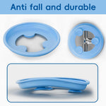 HASTHIP Kids Food Plate for Toddler Self Feeding with Suction Cups featuring 9 in 3 Compartment Stainless Steel Design